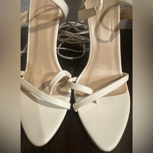 PrettyLittleThing Ivory Strappy Heels